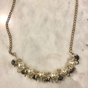 Vintage Pearl and Gem Detail Necklace